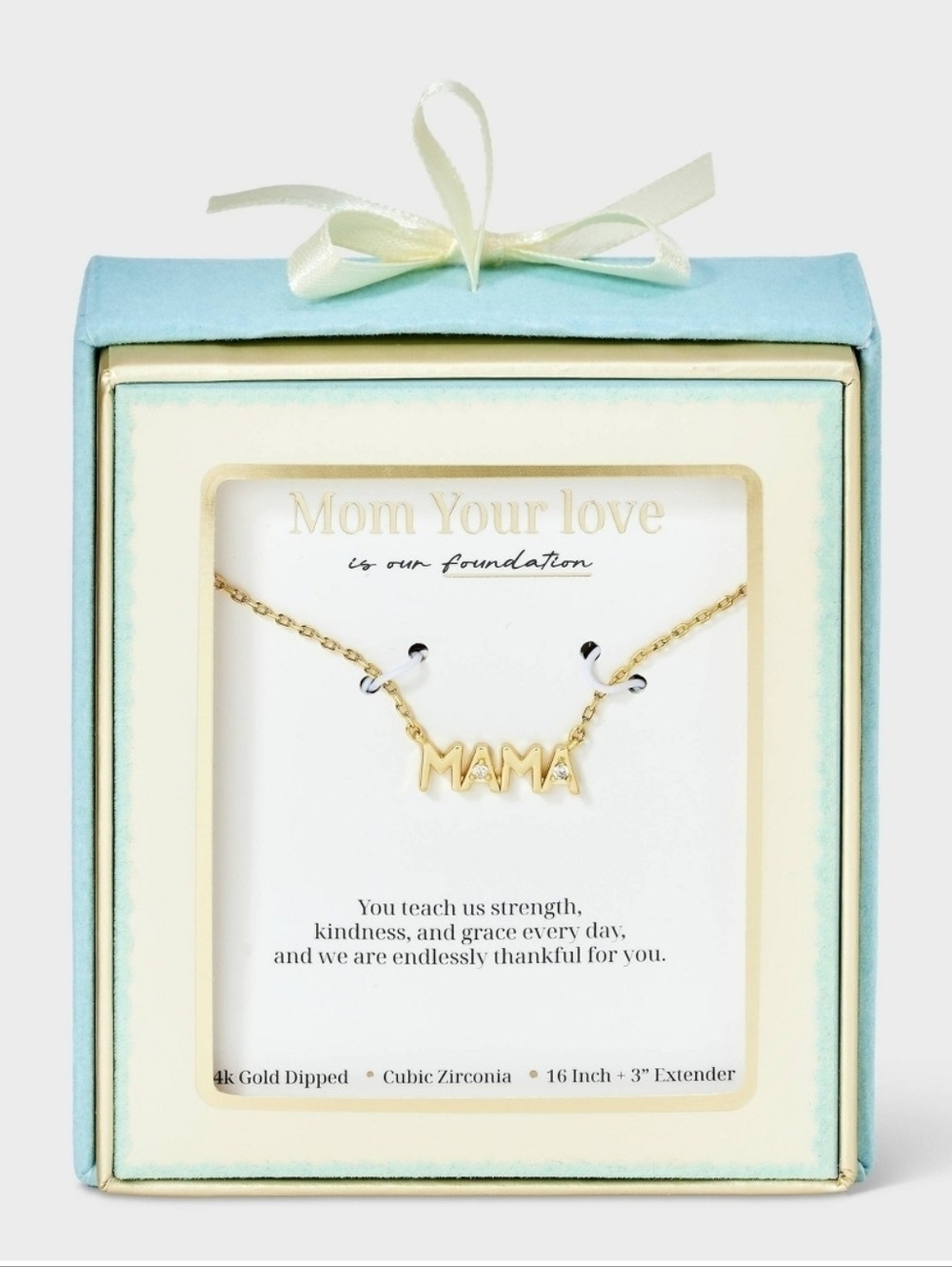 Target Gold MAMA Script Pendant Necklace